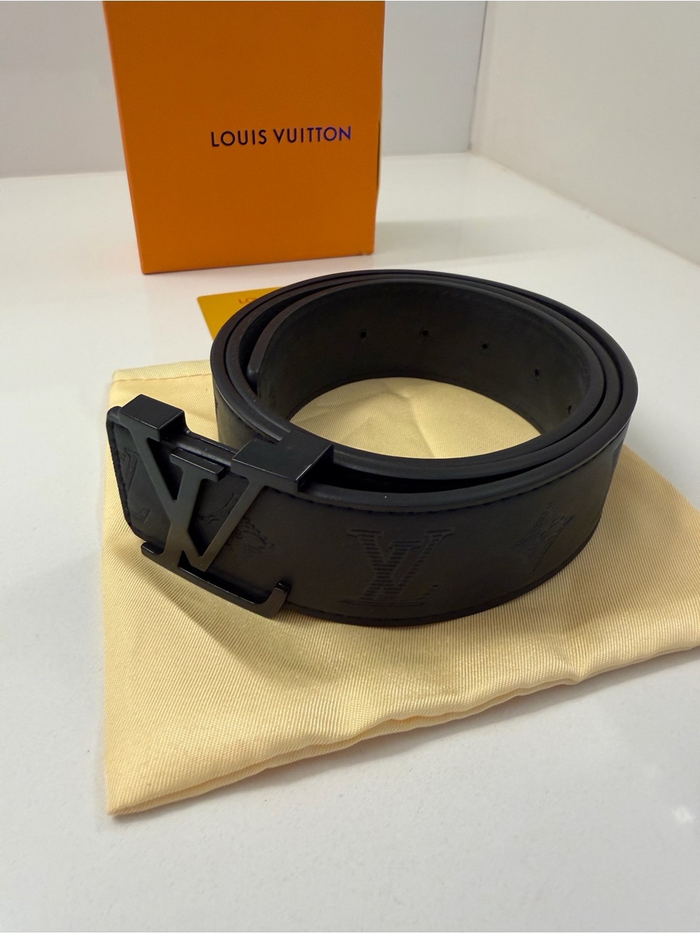 Louis Vuitton Black Monogram Belt